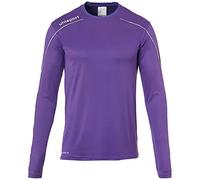uhlsport Stream 22 - Maglia a Maniche Lunghe da Bambino, Bambini, Maglietta, 100347819, Viola/Bianco, 140