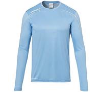 uhlsport Stream 22 - Maglia a Maniche Lunghe da Bambino, Bambini, Maglietta, 100347822, skyblau/Weiß, 116