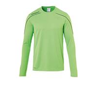 uhlsport Stream 22 Maglia a Maniche Lunghe da Uomo, Uomo, Maglietta, 100347806, Fluo Grün/Schwarz, S