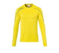 uhlsport Stream 22 Maglia a Maniche Lunghe da Uomo, Uomo, Maglietta, 100347807, Giallo Limone/Nero, XL