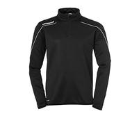 uhlsport Stream 22 1/4 Zip Top, Oberbekleidung Bambini, Schwarz/Weiß, 104