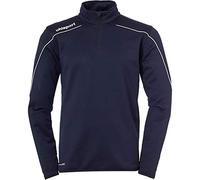 uhlsport Stream 22 - Maglia da Bambino con Zip a 1/4, Bambini, Oberbekleidung, 100220312, Navy/Bianco, 140