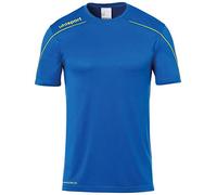 uhlsport Stream 22, Maglia Unisex-Bambini e Ragazzi, Azzurro/Giallo Lime, 116