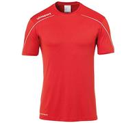 uhlsport Stream 22 - Maglietta a Maniche Corte da Bambino, Bambini, Maglietta, 100347704, Rosso/Bianco, 116