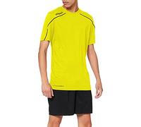 uhlsport Stream 22 - Maglietta a Maniche Corte da Bambino, Bambini, Maglietta, 100347707, Giallo Limone/Nero, 128