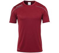 uhlsport Stream 22 - Maglietta a Maniche Corte da Bambino, Bambini, Maglietta, 100347718, Bordeaux/Skyblau, 116