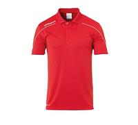 uhlsport Stream 22 - Polo da Bambino, Bambini, T-Shirt, 100220404, Rosso/Bianco, 140