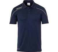 uhlsport Stream 22 - Polo da Bambino, Bambini, T-Shirt, 100220412, Navy/Bianco, 140