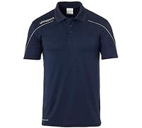 uhlsport Stream 22 - Polo da Bambino, Bambini, T-Shirt, 100220412, Navy/Bianco, 152