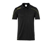 Uhlsport Stream 22 - Polo da Uomo, Uomo, Polo, 100220423, Nero/Giallo Lime, L