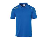 uhlsport Stream 22 - Polo da Uomo, Uomo, T-Shirt, 100220414, Azzurro/Giallo Lime, L