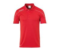 Uhlsport Stream 22 Polo Shirt, Uomo, Rosso/Bianco, 4XL