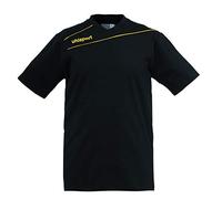 uhlsport Stream 3.0 Maglietta, Uomo, Nero/Giallo Mais, M