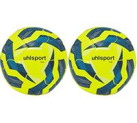 uhlsport TEAM palloni da calcio - palloni da allenamento durevoli per l'allenamento della squadra - calcio per bambini e adulti, misura 3, misura 4 e misura 5 (Confezione da 2)