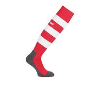 uhlsport Team PRO Essential Stripe Socken, Calze da Uomo, Rosso/Bianco, 45-47