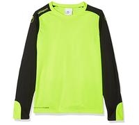 uhlsport Bambini Tower Maglia da Portiere la Giacche, Bambini, Tower TORWART Trikot LA, Fluo Gelb/Schwarz, 128