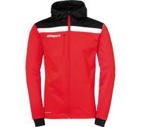 uhlsport Offense 23 Multi Hood Giacca con Cappuccio per Uomo, Uomo, 100519904, Rosso/Nero/Bianco, XL