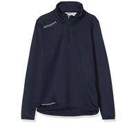 uhlsport Uomo Essential 1/4 Zip Top, Uomo, Essential 1/4 Zip Top, Navy/Bianco, S