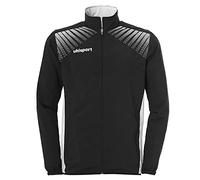 uhlsport Uomo Goal Giacca da Presentazione, Uomo, Goal PRÄSENTATIONSJACKE, Schwarz/Weiß, 128