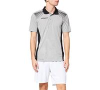 uhlsport Uomo Goal Polo Shirt, Uomo, Goal Polo Shirt, Dark Grey Melange/Schwarz, S