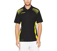 uhlsport Uomo Goal Polo Shirt, Uomo, Goal Polo Shirt, Nero/Giallo Limone, 152