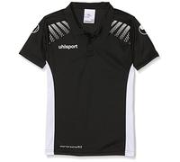 uhlsport Uomo Goal Polo Shirt, Uomo, Goal Polo Shirt, Schwarz/Weiß, 140