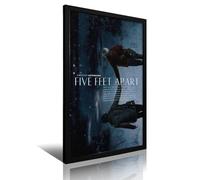 UHMVVT Five Feet Apart, Poster con personaggi del film, stile retrò, con cornice, decorazione moderna per la camera da letto, 30 x 45 cm