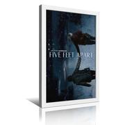 UHMVVT Poster con personaggi del film Five Feet Apart, stampa artistica moderna con cornice, decorazione moderna per la camera da letto, 20 x 30 cm