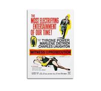 UHMVVT Poster decorativo su tela con personaggi del film e testimoni dell'accusa, stampa moderna su tela, decorazione per camera da letto, 20 x 30 cm