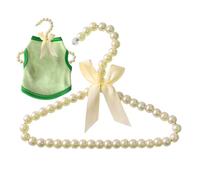 Uhngw Attaccapanni per Abiti da Cane,Appendiabiti Con Perle E Nastro Per Cani E Gatti | Rack Organizzatore con Perline e per Abiti da Bambini e Animali - Per Negozio Vetrina