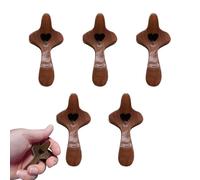 Uhngw Croce in legno Fidget - gadget tascabili in legno per incoraggiamento del cuore, 5 pezzi, per preghiere cristiane, per uomini, donne, bambini e adulti