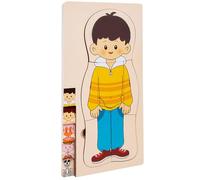 Uhngw del corpo puzzle, puzzle del corpo umano - Anatomia per bambini | Scheletro dettagliato interattivo educativo per lo sviluppo cognitivo Esperimenti pratici