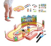 Uhngw Giocattolo Per Gare Su Pista Con Sensore Di Movimento | Giochi Interattivi per Due Giocatori - Giocattolo da Corsa con Tracciamento Movimento Senza Fili,per Bambini Giovani Genitori Amici e