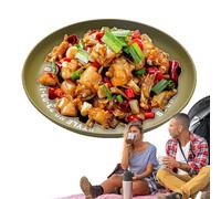 Uhngw Piatti in Acciaio Inossidabile, Piatti Riutilizzabili Per Interni ed Esterni, Stoviglie Lisce per Mangiare Cibo in Viaggio, Campeggio, Cena e per Nutrire Bambini e Bambini Piccoli