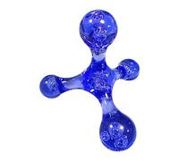 Uhngw Piccola palla massaggiante, rullo massaggiante portatile, strumento di massaggio multifunzionale, sfere massaggianti a quattro angoli per muscoli, schiena, collo, articolazioni, piedi