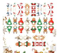 Uhngw Portacaramele Natalizi - Portacaramele Di Carta Con Pupazzo Di Neve Decorazioni Natalizie - Forniture Per Feste Per Evento Di Caramelle Di Cioccolato,Per Tavola Casa Ufficio Aula Feste