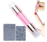 Uhngw Stampers per unghie, Strumento per le unghie | Penne di stampaggio d'arte,Rinestone abbellito Penne a doppia estremità per donne per un del salone manicure