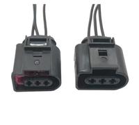 UHNYTRV 3 Pin 4D0 971 993 Presa del connettore della Pressione della Guida dell'olio/Motori applicabile all'automobile 1J0973723(3.5mm 4D0971993,5 PCS with 15cm)