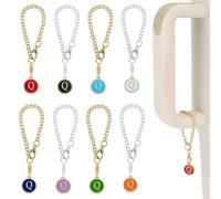 UHOUSE Ciondoli a forma di lettera per Stanley Cup,8 pezzi con nome iniziale identificativo personalizzato maniglia charm per Stanley Tumbler/bicchiere semplice (Q)