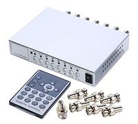 UHPPOTE 4 canali a colori quad sistema video splitter CCTV DVR processore telecamera telecomando con 7 adattatore BNC