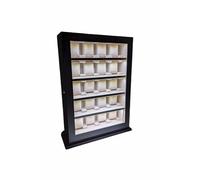 Uhrenhuette Meyer & Söhne - Vetrina da tavolo per 20 orologi, con luce LED, n. 13