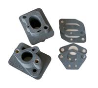 UHSTJW Connettore Base carburatore collettore di aspirazione Compatibile per 2 Pezzi 40-5 43CC 52CC con Tubo di ammissione e Adattatore carburatore