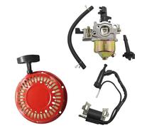 UHSTJW Set di avviamento a Strappo per carburatore con Bobina di accensione Compatibile con Parti da Giardino Motore GX120 GX140 GX160 GX168 GX200 5HP 5.5HP 6.5HP(1 Set)