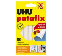 UHU 1648810 - Quadratini in pasta adesiva Patafix, 80 pezzi, colore: bianco-1 -