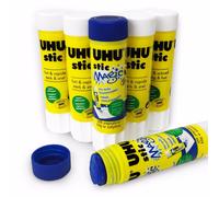 UHU 4 Stic Colla Stick + 2 Stic Magico - Confezione Da 6 - 8.2g - Senza Solventi