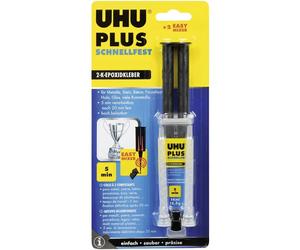 UHU 45655 Colla bi-componente Plus Schnellfest Spritze 15.5 g
