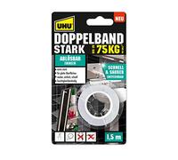 UHU 46890 Doppia Cinghia Rimovibile, Bianco, 1,5m