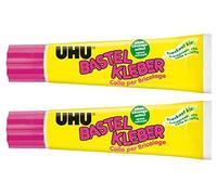 UHU 47735 Colla per bricolage, tubo da 90 g (90 g, colla per bricolage, 2 tubi)