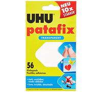 UHU 48815 - Cuscinetti adesivi Patafix, rimovibili, trasparenti