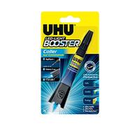 UHU Booster - Colla istantanea, attivata con lampada UV inclusa, colla, ripara, riempimento, protegge, trasparente, tubo 3g